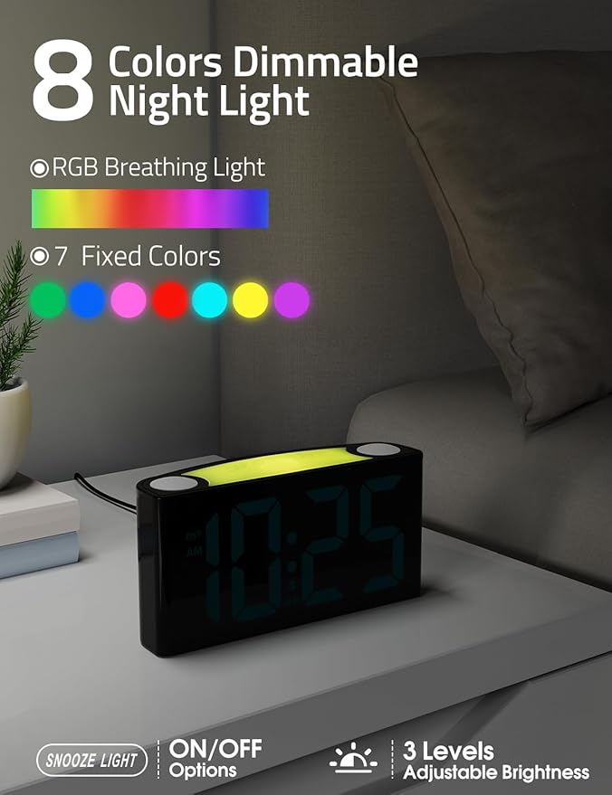 Mesqool Wake Up on Time: Vibrating Alarm Clock - Image 4
