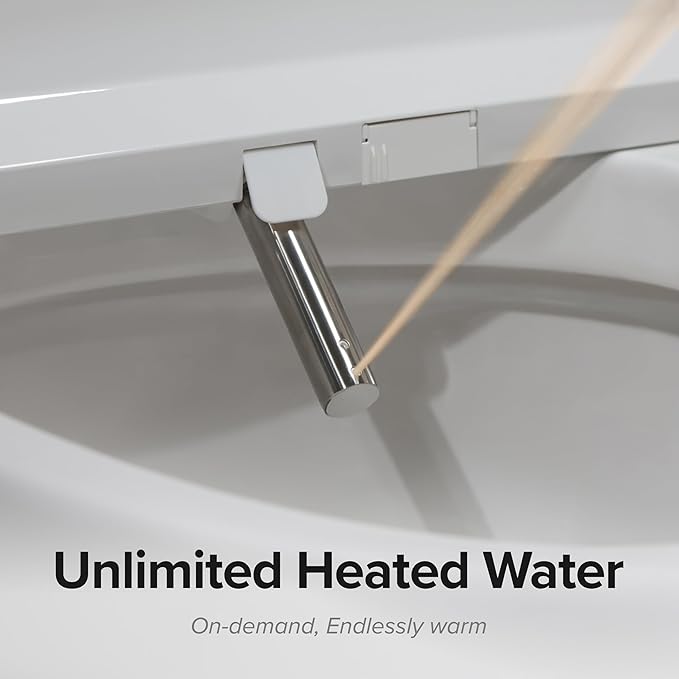 SmartBidet® SB-1200 Luxury Advanced Electric Smart Bidet Elongated White Toilet - Image 3