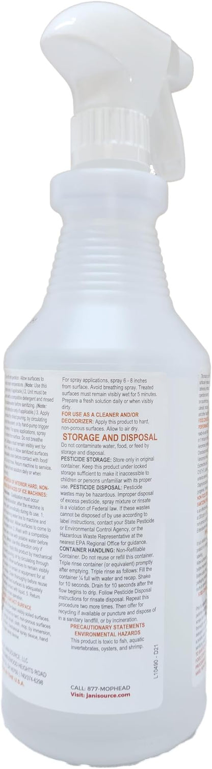 Bussit Clean Foodservice Surface Sanitizer & Cleaner, Spray and Wipe, Kills - Image 5