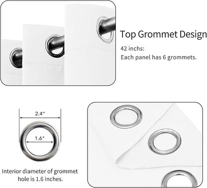 Easy-Going Blackout Curtains for Bedroom, Solid Thermal Insulated Grommet and - Image 4