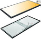 Mcacggo Black 2x4 FT LED Flat Panel Light Surface Mount 2 Pack, 0-10V Dimmable by Mcacggo