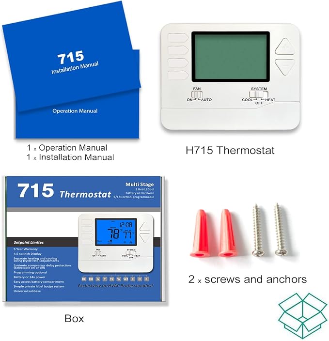 Suuwer 5-1-1 Day Programmable Thermostats - Image 9