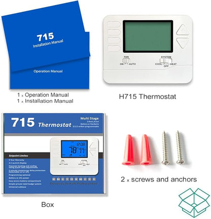 Suuwer 5-1-1 Day Programmable Thermostats - Image 9