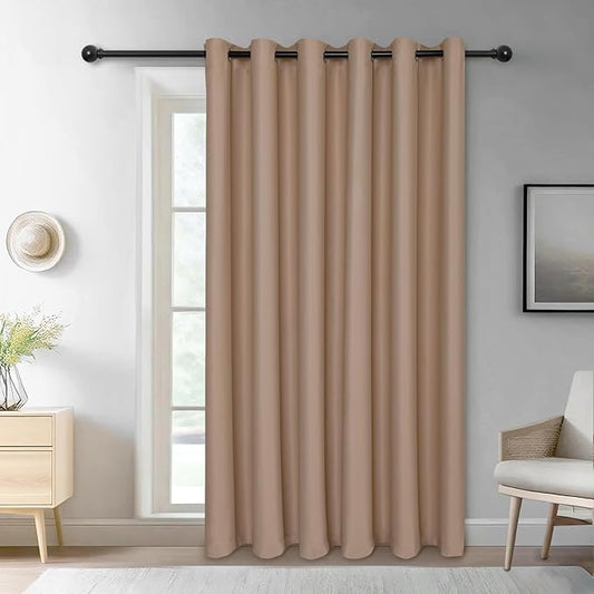JIUZHEN Blackout Sliding Door Room Divider Curtain, Noise Reducing Window by JIUZHEN