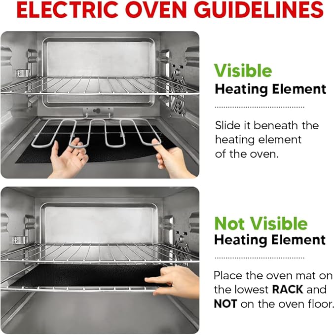 2 Pack Large Thick Heavy Duty Non Stick Teflon Oven Liners Mat, - Image 7