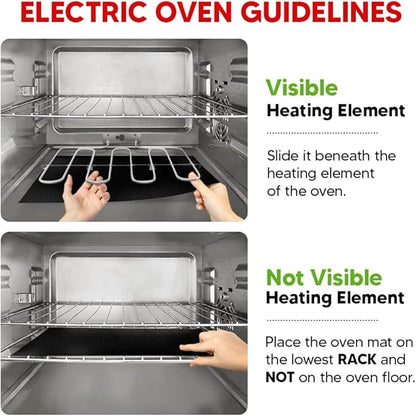 2 Pack Large Thick Heavy Duty Non Stick Teflon Oven Liners Mat, - Image 7