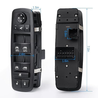 WUANGKI Power Master Window Switch | Front Driver Side | 9+3 Pins | Compatible - Image 2