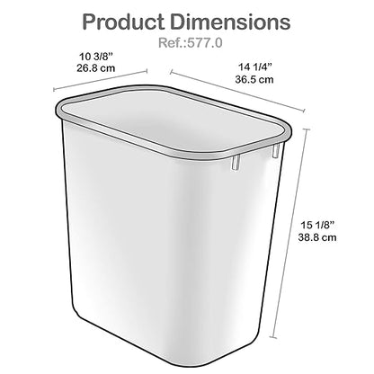 Acrimet Wastebasket, Deskside Bin, 6.75 Gallon/ 27 Quart/ 24 Liter - Image 9