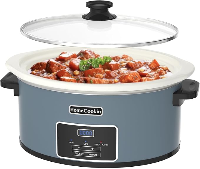 HOMECOOKIN 6-Quart Programmable Slow Cooker by HOMECOOKIN