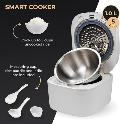 Buffalo SMART COOKER Induction Heating IH Rice Cooker and Warmer, 1 L, 5 cups - Image 2