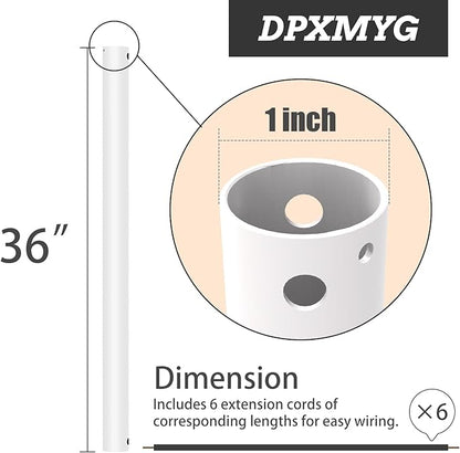 DPXMYG 36 inch Ceiling Fan Downrod - Image 2