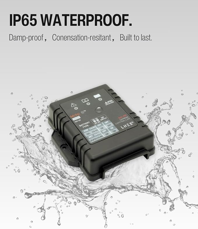 Solar Charge Controller Waterproof 8A, 12V Mini Solar Panel Battery Intelligent - Image 2