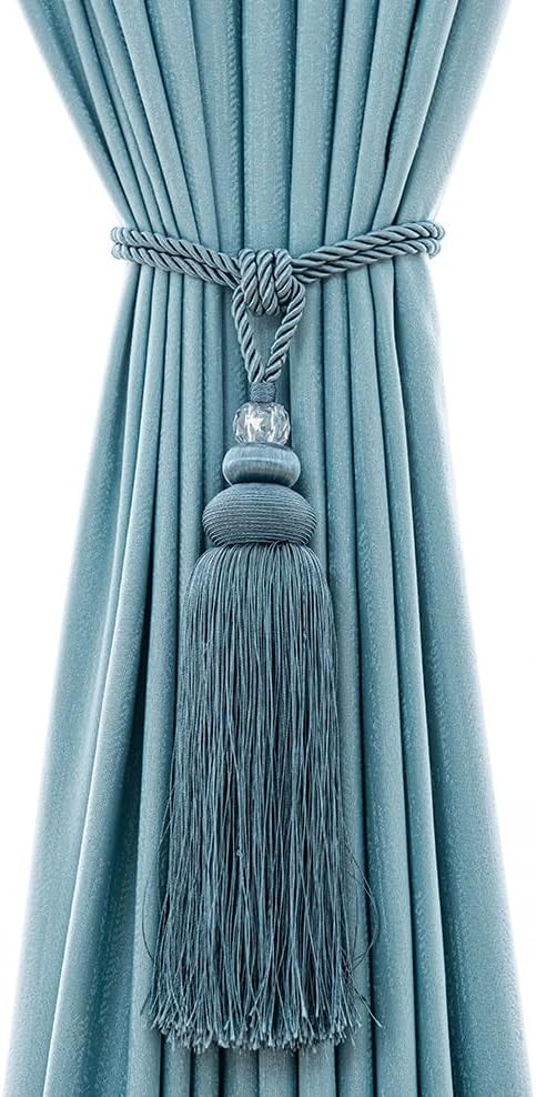 Curtain Storage with Three Ball Hanging Balls Straps and