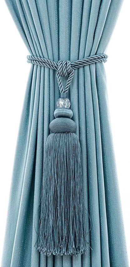 Curtain Storage with Three Ball Hanging Balls Straps and
