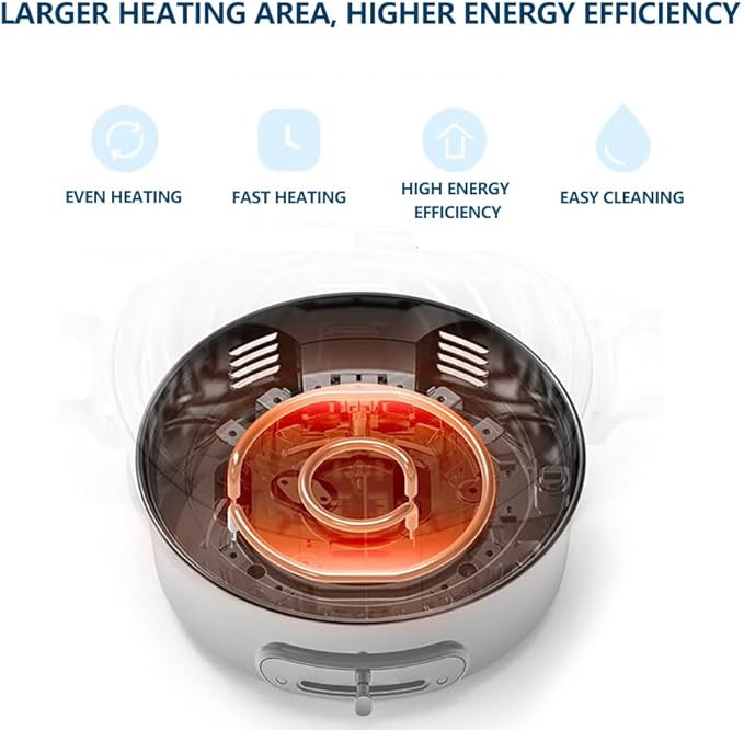 Joydeem 2 in 1 Electric Hot Pot, Shabu Shabu Pot - Image 9
