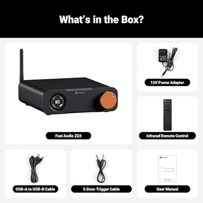 Fosi Audio ZD3 Desktop DAC Preamp, Fully Balanced Digital to Analog Audio - Image 7