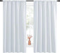 NICETOWN Greyish White Bedroom Curtain Panels by NICETOWN