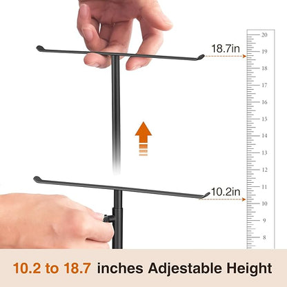 Josmimic Black Necklace Holder Jewelry Organizer Stand – Adjustable Height - Image 9