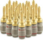 Nakamichi FanLock Excel Series 24k Gold Plated Banana Plugs 10 AWG by Nakamichi