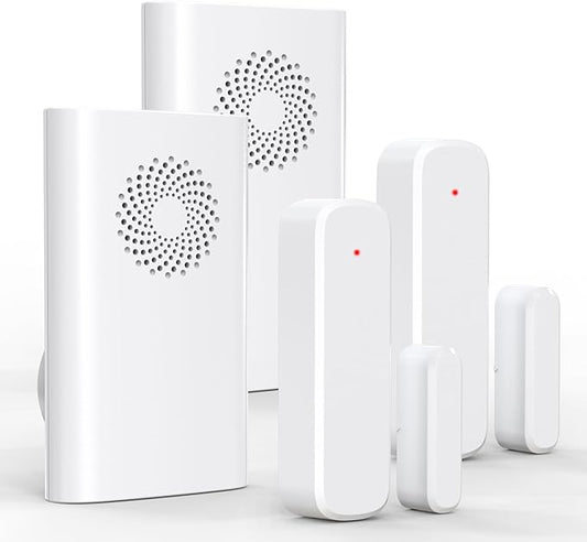 Wireless Door Chime, Door Open Sensor Alarm When Entry Business/Office/Store by AMHEY
