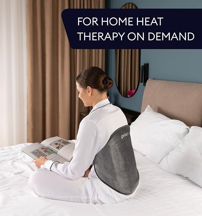 GENIANI Electric Heating Pad for Back Pain & Cramps Relief, Adjustable Strap - Image 7