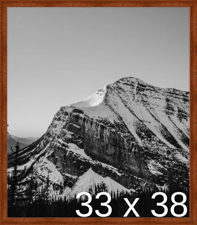 Frame It Easy 33 x 38 Russet Wood Frame by FrameItEasy