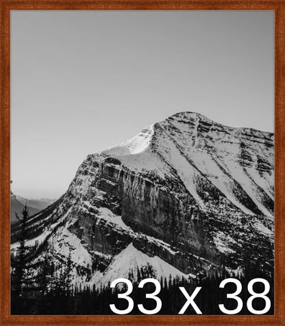 Frame It Easy 33 x 38 Russet Wood Frame by FrameItEasy