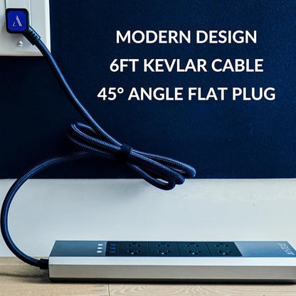 Austere V Series Surge Protector Power Strip, 6 Wide Outlet, 3 USB C & 2 USB A - Image 6