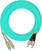 Jeirdus 1Meter 3ft SC to FC Duplex 50/125 10G OM3 Multi-Mode Fiber Optic Cable by Jeirdus