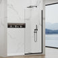 35"x74" Semi-Framed Shower Screen, Single Fixed Shower Glass Panel by YTSAHSTT