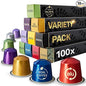Mixed Variety Pack for Nespresso | 100 Test Winning Aluminum Capsules | 9 by RealCoffee