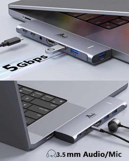 USB C Hub Adapter for MacBook Pro/Air M1M2M3 2022 2021 2020 13"15"16", 100W - Image 5