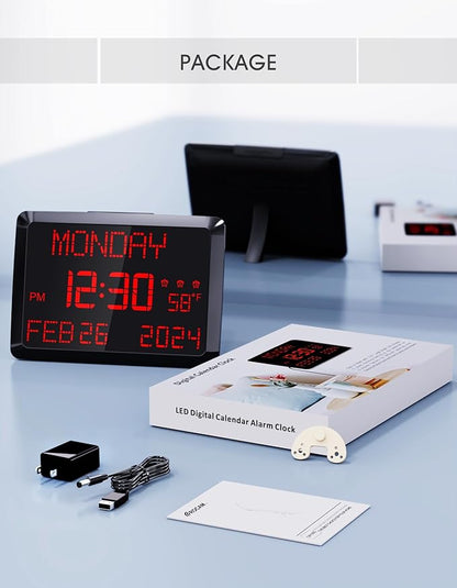 Digital Clock Large Display 11.5", Calendar Clock - Image 8