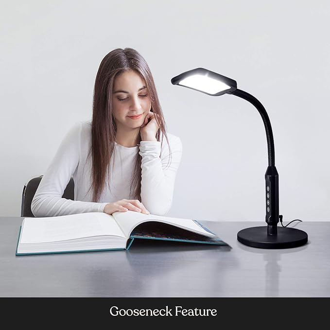 Brightech Litespan 2-in-1 LED Floor & Desk Lamp, Adjustable Height, Esthetician - Image 5