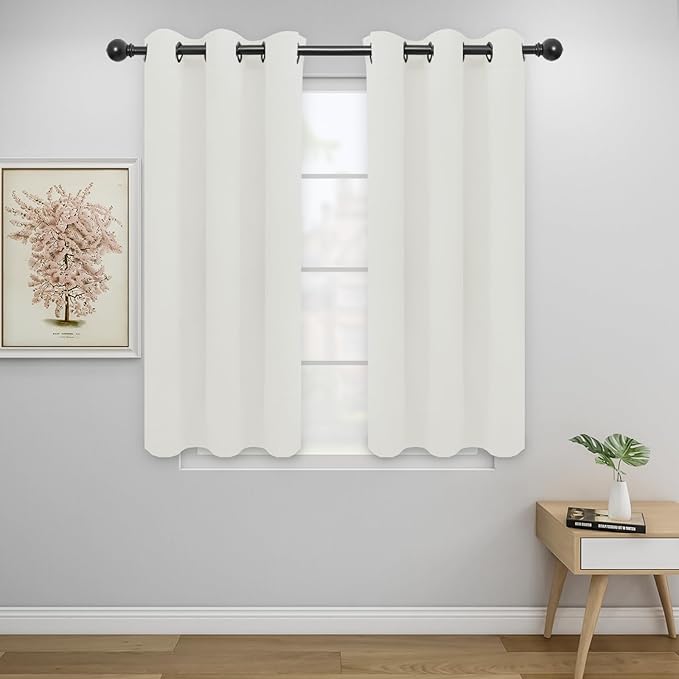 Easy-Going Blackout Curtains for Bedroom, Solid Thermal Insulated Grommet and by Easy-Going