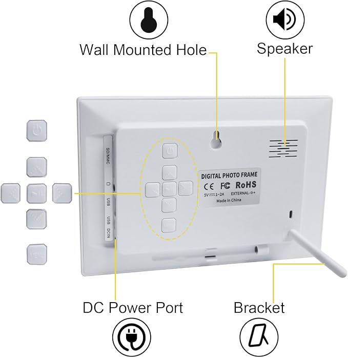 Digital Dementia Alarm Clock 8 inch Large Display, Electronic Calendar Clock - Image 9