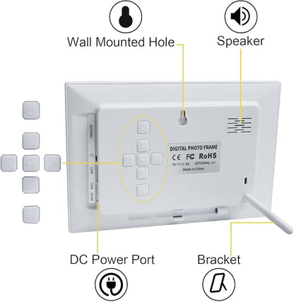Digital Dementia Alarm Clock 8 inch Large Display, Electronic Calendar Clock - Image 9