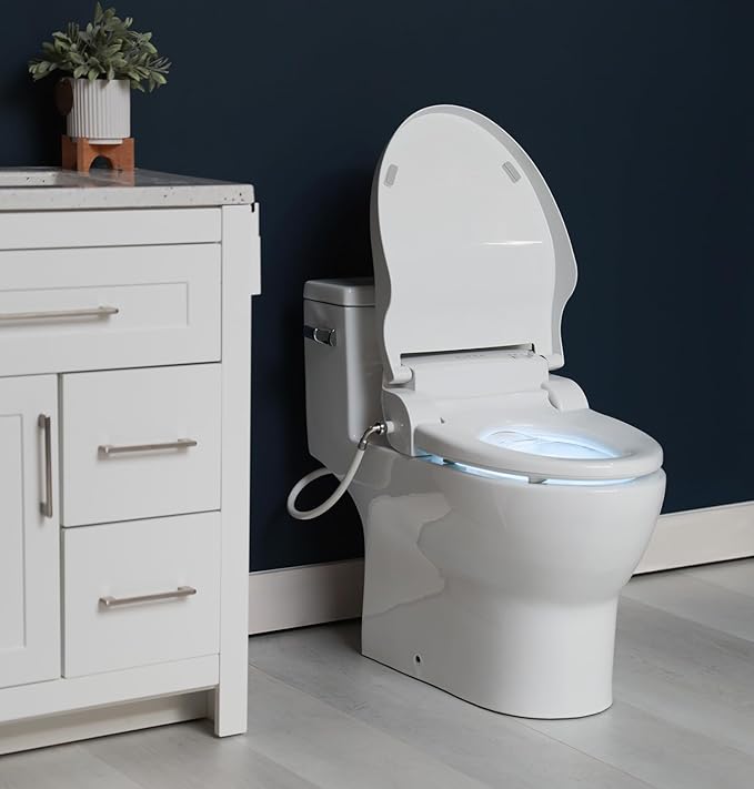 ALPHA BIDET JX2 Round Bidet Toilet Seat, Endless Warm Water, *NEW* Bowl Mist - Image 4