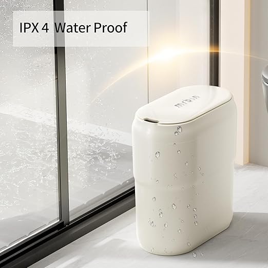 Slim Motion Sensor Trash Can for Bathroom, Automatic Compact Touchless Garbage - Image 9