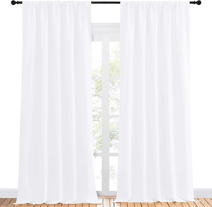 NICETOWN White Bedroom Curtain Panels - Image 2