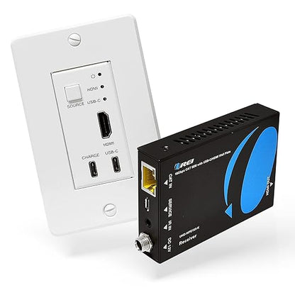 OREI 4K HDMI/USB-C Extender, Over Single Cat6/Cat7 Cable Wall Plate Transmitter by OREI