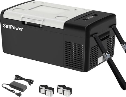 Setpower Car Refrigerator Electric Cooler 15L/15.8QT, Car Fridge Portable by SetPower