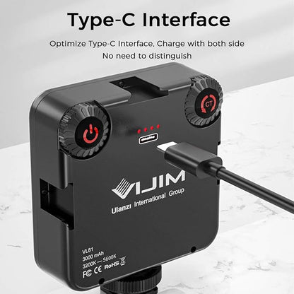 ULANZI VL-81 3000mAh Bi-Color LED Video Light w Softbox - Image 5
