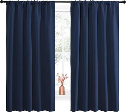 NICETOWN Navy Curtains Blackout Draperies - Image 2