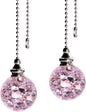 LONGSHENG - SINCE 2001 - 2PCS Pink Modern Crystal Ice Cracked Ball Pull Chain by LONGSHENG-SINCE2001-