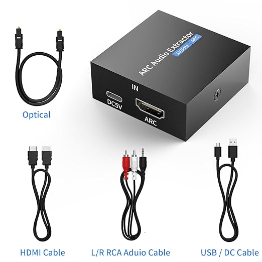 192KHz ARC Audio Extractor, HDMI ARC to Optical Converter, ARC to - Image 8