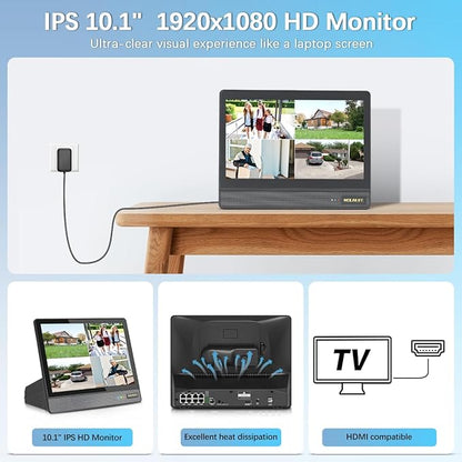 【All-in-One Security System】 4K Outdoor Wired Security Camera System, Home - Image 2