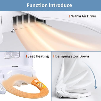 KERDE 08 Smart Electric Bidet Toilet Seat - Image 4