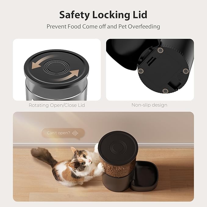 IMIPAW Automatic Cat Feeder, 5G WiFi Cat Food Dispenser - Image 6
