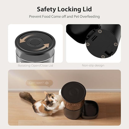 IMIPAW Automatic Cat Feeder, 5G WiFi Cat Food Dispenser - Image 6